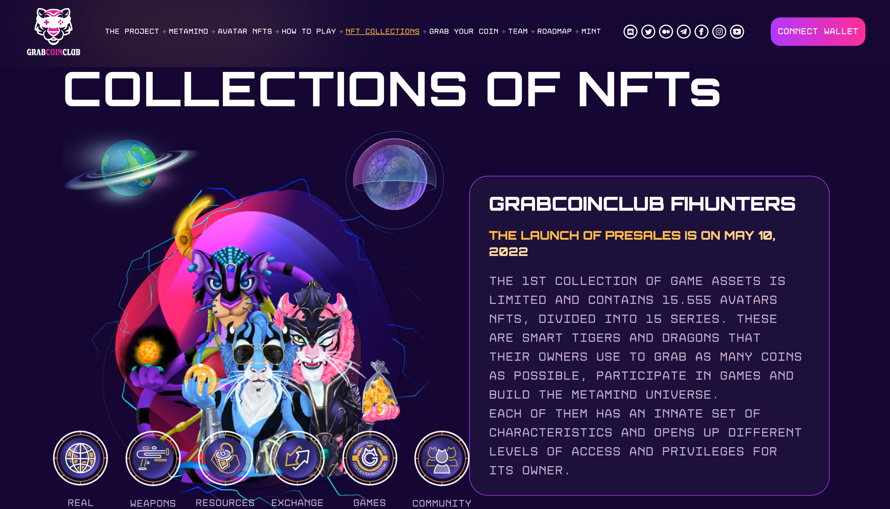 GrabCoinClub NFTs infrastructure